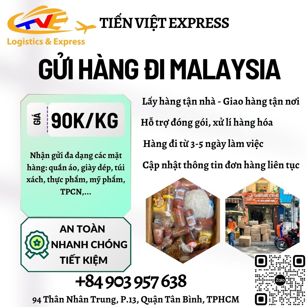 Gửi hàng đi Malaysia - Tiến Việt Express